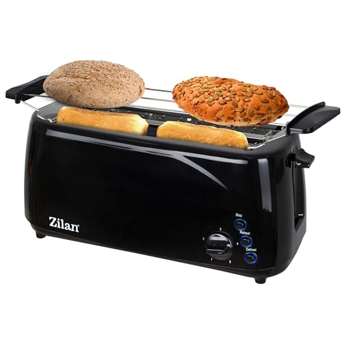 XXL 4 Scheiben Toaster Beleuchtete Tasten Toster Großer Toaster Langer Toaster Schmaler Toaster Edler Toaster Breiter Toaster von Zilan