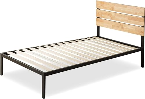 Zinus Bed with Wood Slat, 90 x 190 x 35,5 cm von Zinus