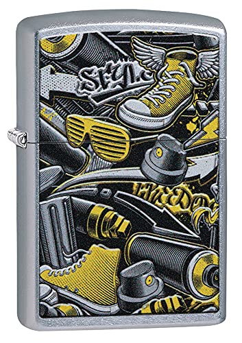 Zippo Feuerzeug, Street Chrom, One Size von Zippo