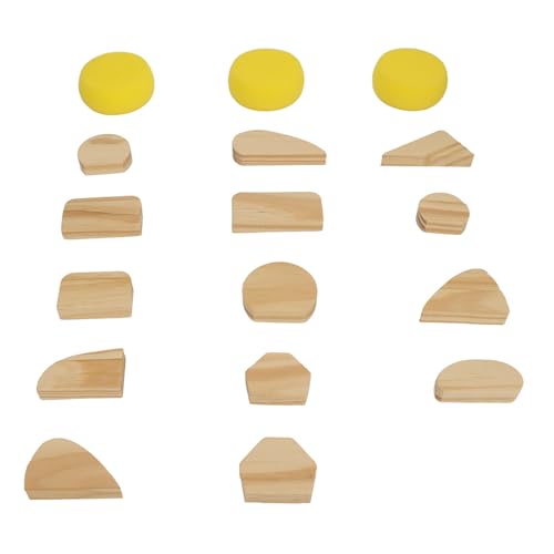 17-teiliges Formenset Für Tassengriffe, Holz-Töpferwerkzeug-Set Zur Herstellung von Tassengriffen, Töpfer-Ton-Keramik-Werkzeuge in Verschiedenen Formen Und Größen von Zixyqol