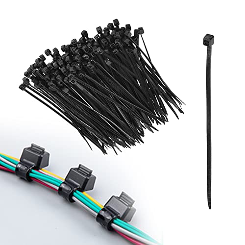 ZoeTekway Kabelbinder, Nylon-Kabelbinder, 80 mm lang, 2,5 mm breit, kleiner Nylon-Kunststoff-Kabelbinder (400 Stück) von ZoeTekway