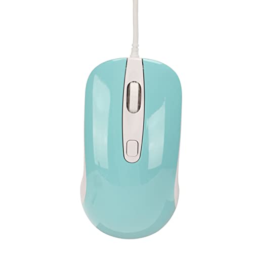 Zunate Kabelgebundene Gaming Maus, DM010 3500DPI 4 Tasten ergonomische Gaming Maus mit RGB Hintergrundbeleuchtung, Kompatibel mit PC Computern und Laptops (Blau) von Zunate