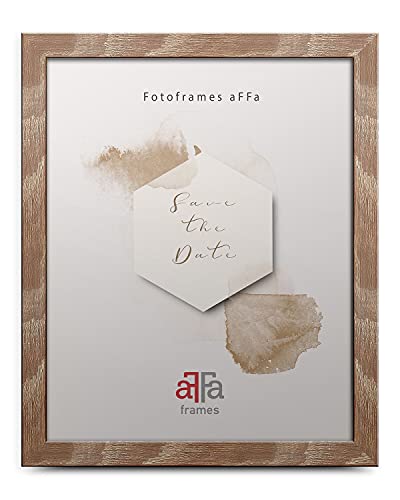 aFFa frames, Hekla, Bilderrahmen, MDF-Fotorahmen, pflegeleicht, rechteckig, mit Acrylglasfront, Eiche hell, 30 x 40 cm von aFFa frames