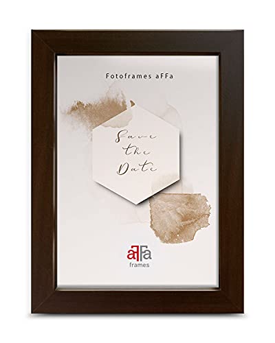 aFFa frames, Hekla, Bilderrahmen, MDF Fotorahmen, pflegeleicht, rechteckig, mit Acrylglasfront, Schwarz, 10x15 cm von aFFa frames