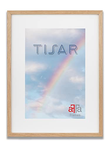 aFFa frames, Tisar, Bilderrahmen aus Holz, Leicht, Rechteckig, Mit Acrylglasfront, Eiche, 10x15 cm von aFFa frames