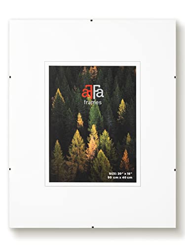 aFFa frames Rahmenloser Bilderhalter | Bilderrahmen | Acrylglas | mit Clips | für Fotos und Poster | Plakatrahmen | Cliprahmen | Posterrahmen | Plexiglas, HDF, 40x50 cm von aFFa frames