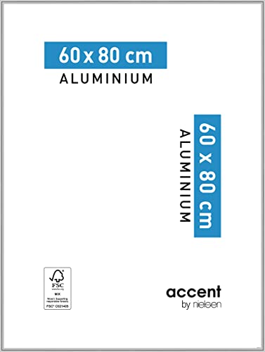 accent by nielsen Aluminium Bilderrahmen Accent, 60x80 cm, Silber von accent by nielsen