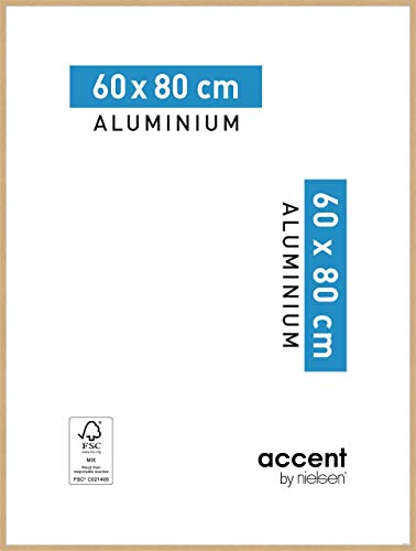 accent by nielsen Aluminium Bilderrahmen Duo, 60x80 cm, Eiche von accent by nielsen