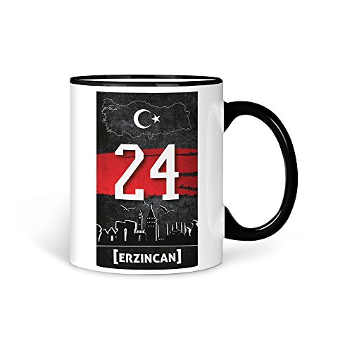Tasse Kaffeetasse Türkei Erzincan 24 Türkiye Plaka V2 von aina