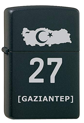 Türkei Flagge Gaziantep Feuerzeug mit Namen Gravur Benzinfeuerzeug von aina