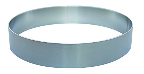 Tortenring Dessertring Kuchenring aus Aluminium, Randhöhe 7 cm, Durchmesser Tortenringe:18 cm von AK-Colonia