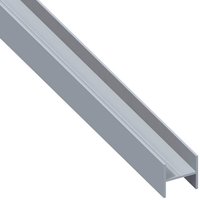 alfer® aluminium Quadrat-H-Profil, Aluminium, BxHxL: 23,5 mm x 23,5 mm x 1000 mm - silberfarben von alfer® aluminium