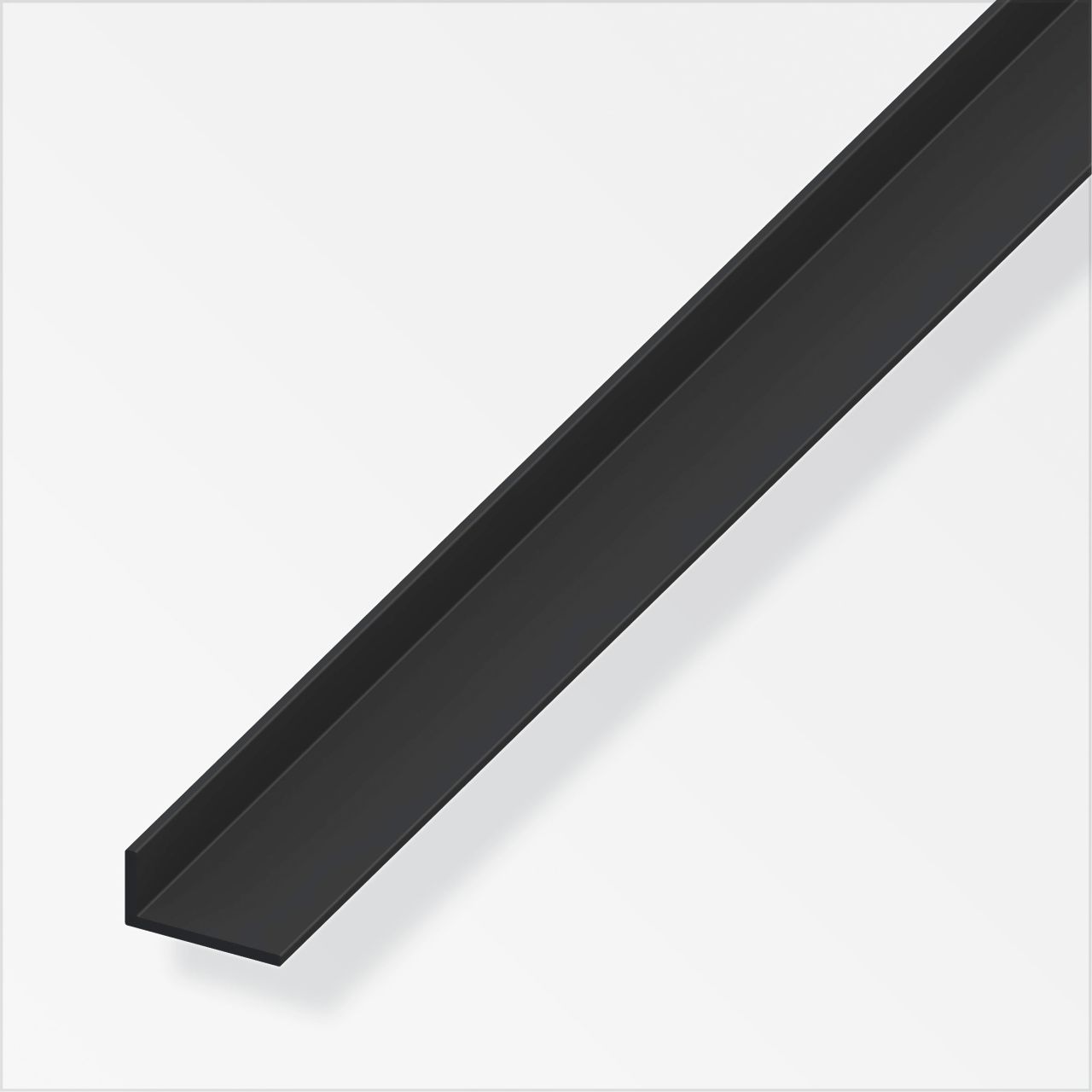 alfer Winkel 2 m, 30 x 20 mm PVC (Kunststoff) glatt schwarz von ALFER