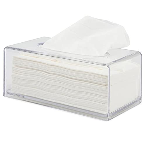 aoory Taschentuch-Box, Deckel und Serviettenspender, durchsichtiges Acryl, Badezimmer von aoory