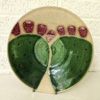 Große Vintage Feigenkaktus Keramik Schale Von Jim Sudal von archipel32