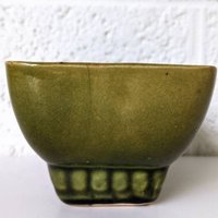 Vintage Keramik Übertopf | Avocado Grün von archipel32