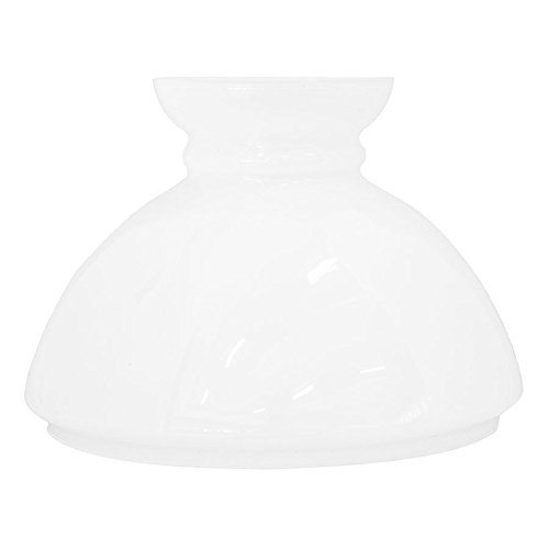 Lampenschirm Ersatzglas für Lampen und Leuchter aus Eisen und Messing Durchmesser 29 cm weiß Milch von arterameferro