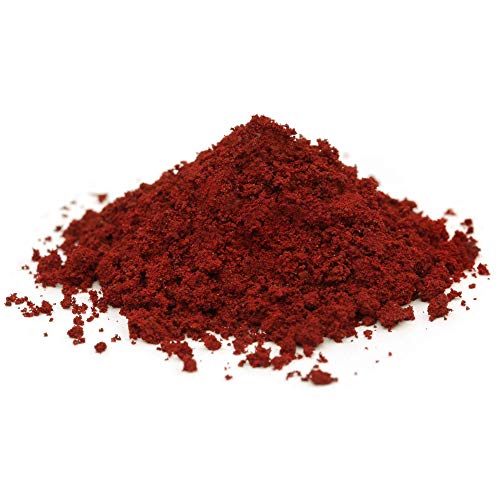 Premium Pigmentpulver, Eisenoxid, Oxidfarbe - 1kg Farbpigmente/Trockenfarbe für Beton + Wandfarbe/Tolle Akzente in Haus und Garten/Pigmentfarbe rot von @tec