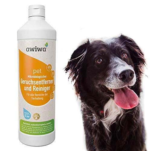awiwa Geruchsneutralisierer für Hund und Katze & Katzenurin Flecken-Entferner (1 Liter) von awiwa