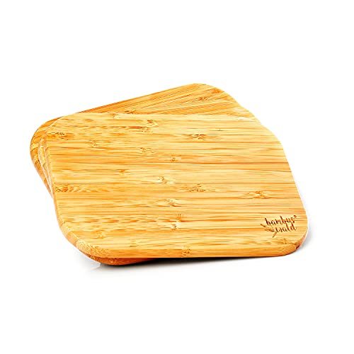 bambuswald© ökologisches 3er Set Frühstücksbrettchen/Frühstücksbretter | 100% nachhaltiger Bambus - Schneidebrett-Set Brettchen Holzbrett von bambuswald