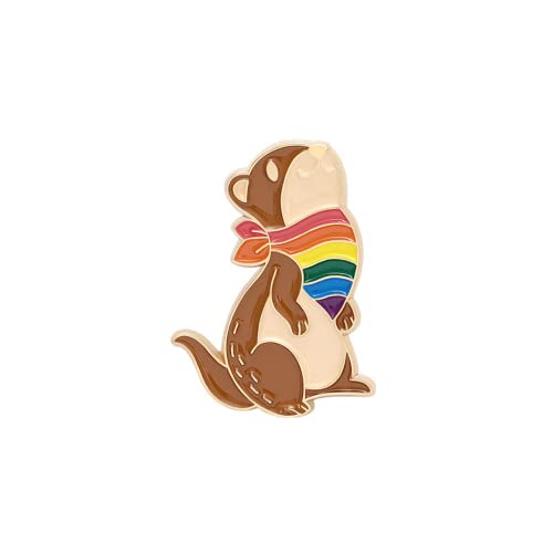 LGBTQ Zubehör Trans Pride Pins 6 Regenbogen Tiere Transgender Sachen Bisexuell Homosexuell Lesben Flagge Pins Geschenke für Paare Valentinstag von bangyao