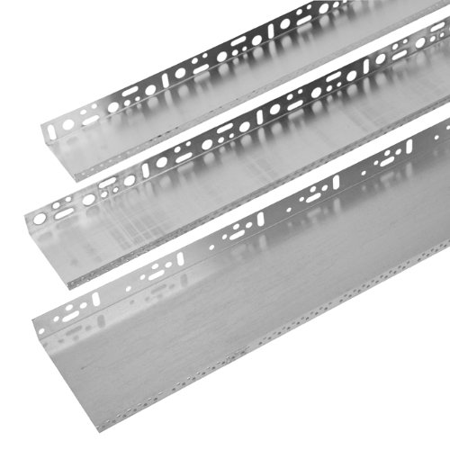 14m Sockelprofil aus Aluminium mit 100mm Breite, mit Tropfkante Abschlussprofil EPS von bauFIT