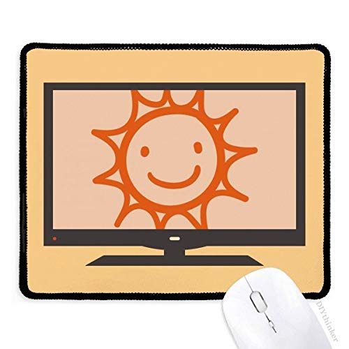 beatChong Hand Painting orange Sun Lächeln Computer Mouse Pad Anti-Rutsch-Gummi Mousepad Spiel Büro von beatChong