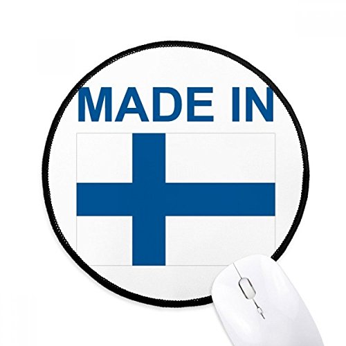 beatChong Made In Finnland Land-Liebe Runde Griffige Mousepads Schwarz genähte Kanten Spiel Büro-Geschenk von beatChong