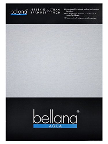 bellana® Aqua Jersey Multifunktions-Spannbettlaken für Wasserbetten in Normal- und Übergrößen, 180-200x200-220 cm in Mittelblau von bellana