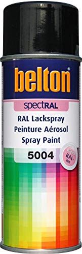 belton spectRAL Lackspray RAL 5004 schwarzblau, glänzend, 400 ml - Profi-Qualität von belton