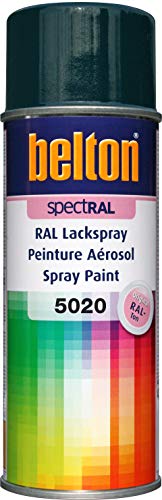 belton spectRAL Lackspray RAL 5020 ozeanblau, glänzend, 400 ml - Profi-Qualität von belton