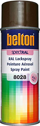 belton spectRAL Lackspray RAL 8028 terrabraun, glänzend, 400 ml - Profi-Qualität von belton