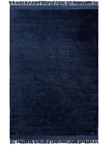 benuta Teppich, Rayon, Blau, 160 x 230 cm von benuta