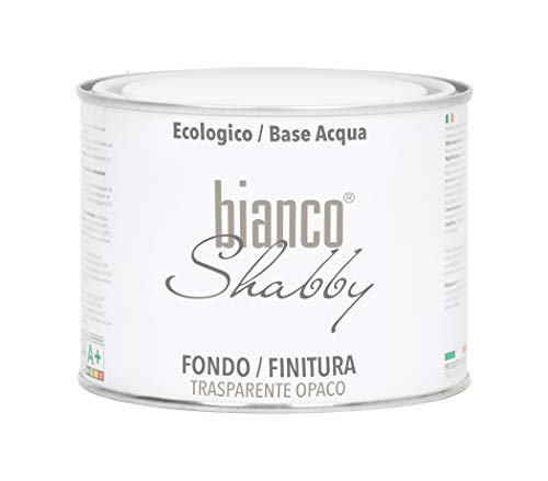 bianco Shabby® Schützender Klarlack für alle Oberflächen - 500 ml Matt Transparente Kreidefarbe auch für Möbel - Chalky Finish Versiegelung für Holz und Inneneinrichtung von bianco Shabby