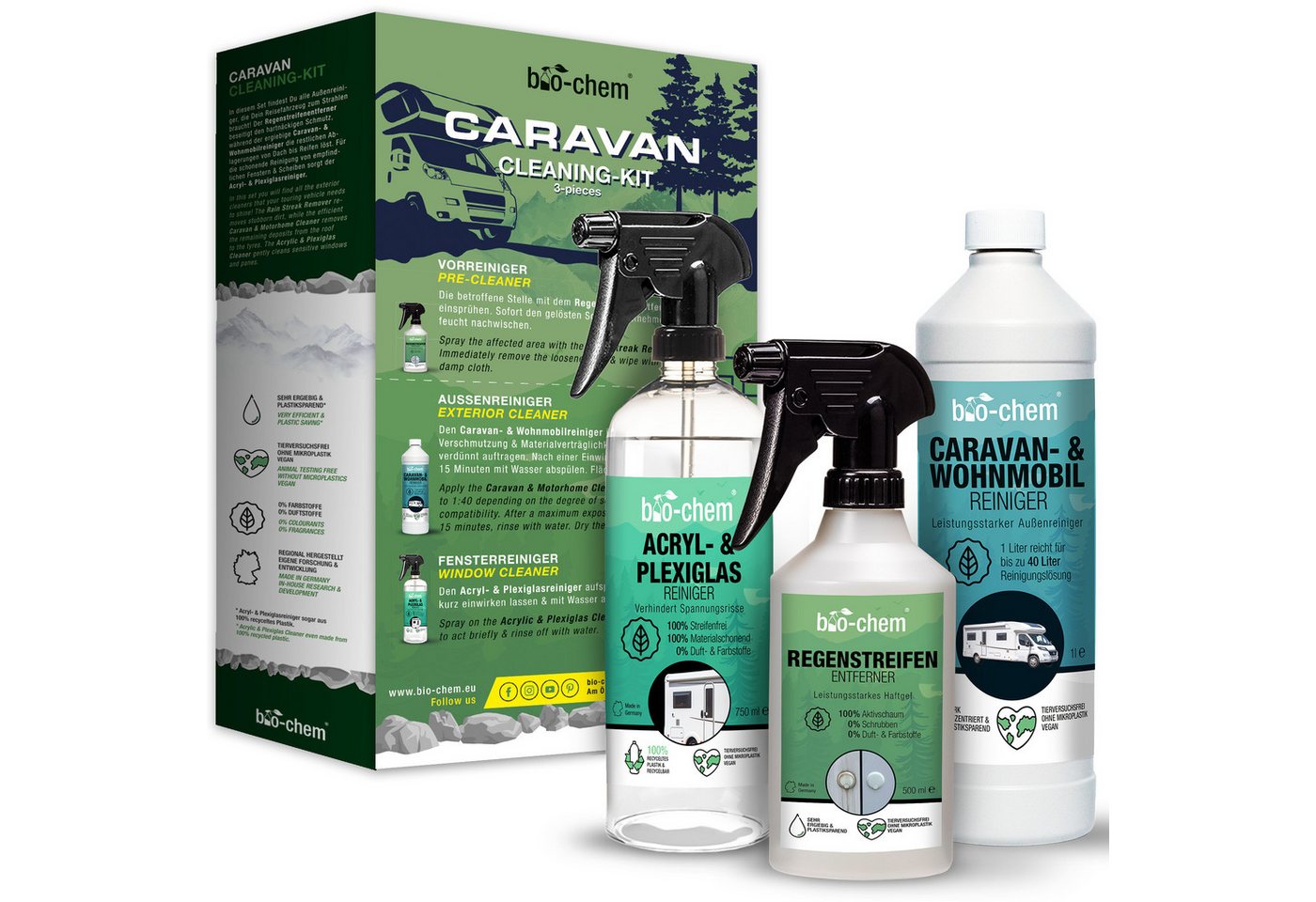 bio-chem Caravan Außenpflege BASIC-SET 3-teilig Allzweckreiniger (Bundle) von bio-chem