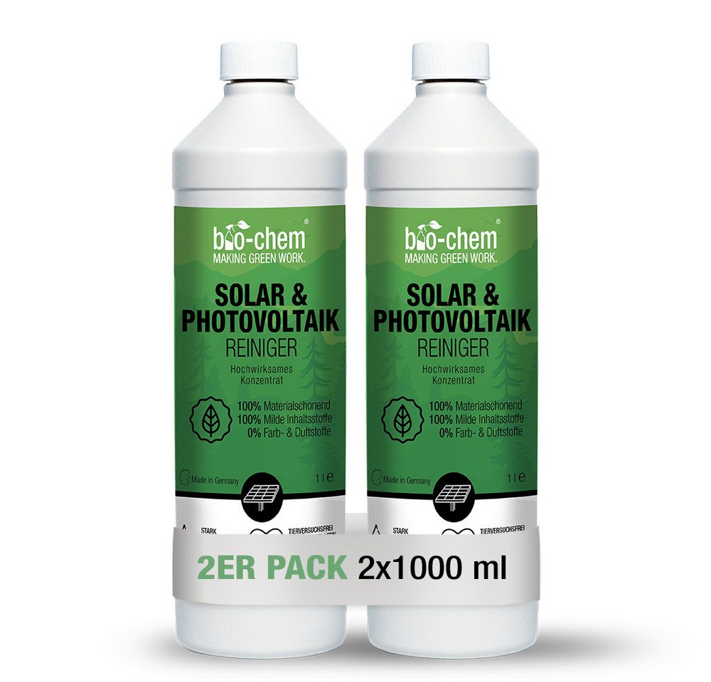 bio-chem Solar- & Photovoltaik Reiniger 2x 1 l Reinigungskonzentrat von bio-chem