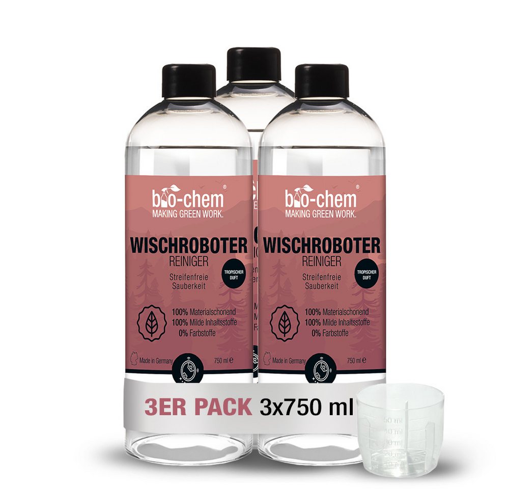bio-chem Wischroboter-Reiniger 2250ml Reinigungsmittel Konzentrat Bodenreiniger Fussbodenreiniger von bio-chem