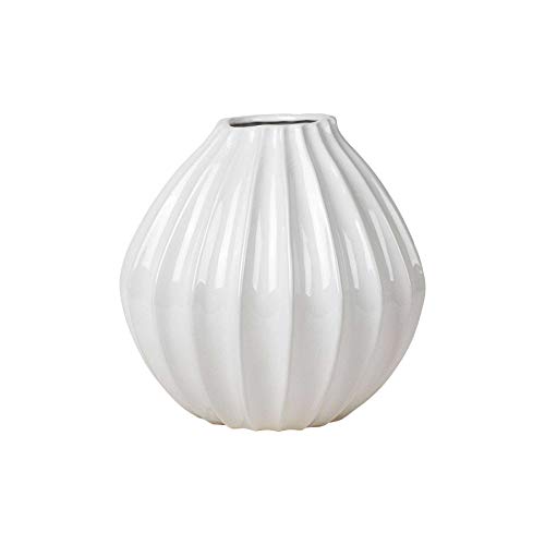 Broste Copenhagen 14445215 Vase, Keramik, Weiß, 30cm von broste Copenhagen