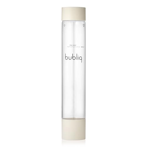 bubliq Flasche drink carbonator, Wassersprudler Flasche, Beige, 1 Liter, elegantes & schlankes Design, BPA-frei von bubliq