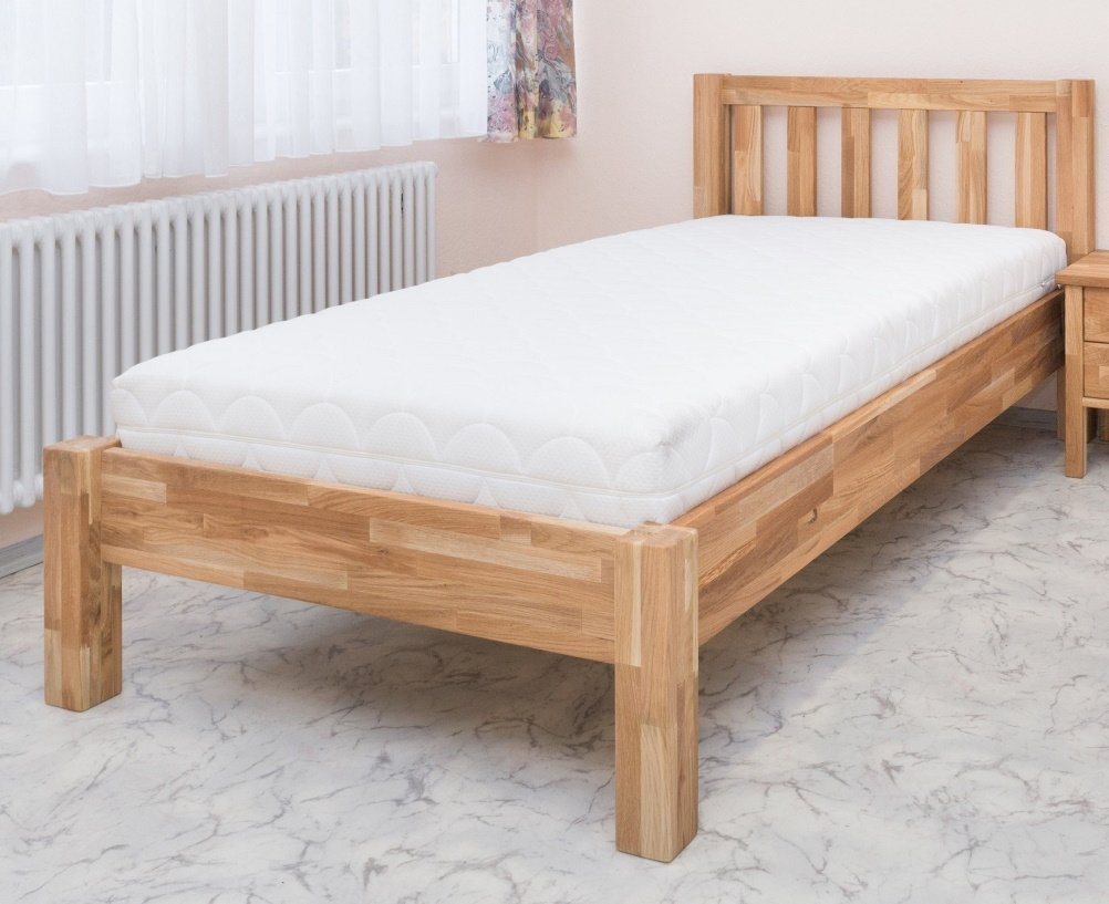 bv-vertrieb Holzbett Einzelbett Eiche Liegefläche 100x200 - (2758) von bv-vertrieb