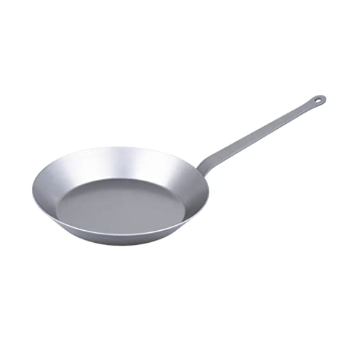 c|h|g chg Profi-Eisenpfanne mit Stielgriff, extra schwere Qualität 2,0 mm, 28 cm, umweltfreundlich, nachhaltig produziert, Made in Germany, SET 369-73 Silber von c|h|g