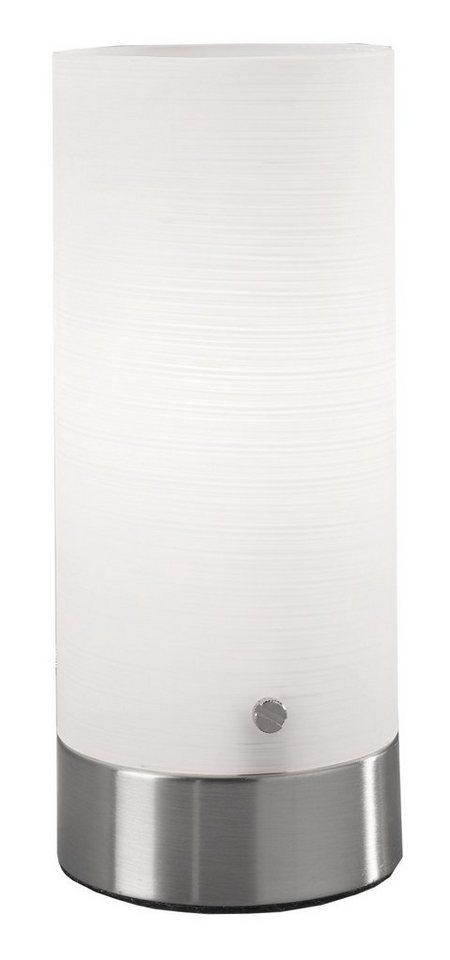 casa NOVA LED Tischleuchte LIST, 1-flammig, H 20 cm, Weiß, Glasschirm, ohne Leuchtmittel, mit Touchschalter von casa NOVA