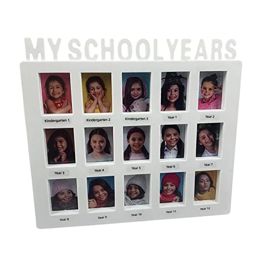 chiwanji Bildrahmen Schuljahre, Tisch Fotorahmen 1-12 Jahre, Schultage Wandbehang Fotorahmen Kunststoff, Tischplatte Display Frame für Highschool College Abschluss Schlafzimmer Dekoration von chiwanji