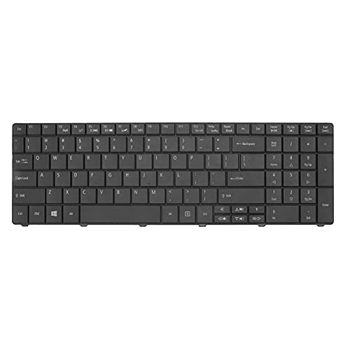 Ersatz-Tastatur, Kompatibel mit ACER E1 531G/E1 531/E1 571G, Langlebig, Praktisch, Tastatur Ersetzen, Ergonomische, Tragbare Tastatur(Schwarz) von ciciglow