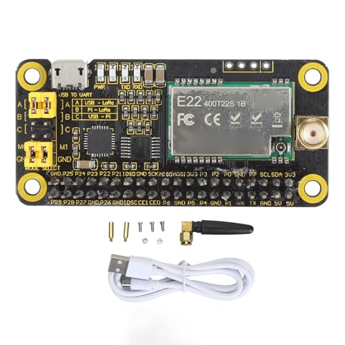 ciciglow AM-020 Wireless-Modul, für RPi LoRa HAT SX1268 Board 433 MHz 470 MHz 868 MHz 915 MHz 5 Km Wireless-Modul-Erweiterungsboard mit UART-Schnittstelle von ciciglow