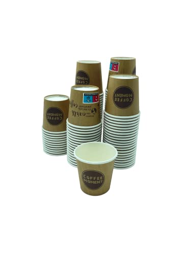CLEARFEE 1000 Stück Premium Espressobecher 100ml aus Hartpapier To Go Becher 100% umweltfreundlich nachhaltige Einweg Kaffeebecher von CLEARFEE