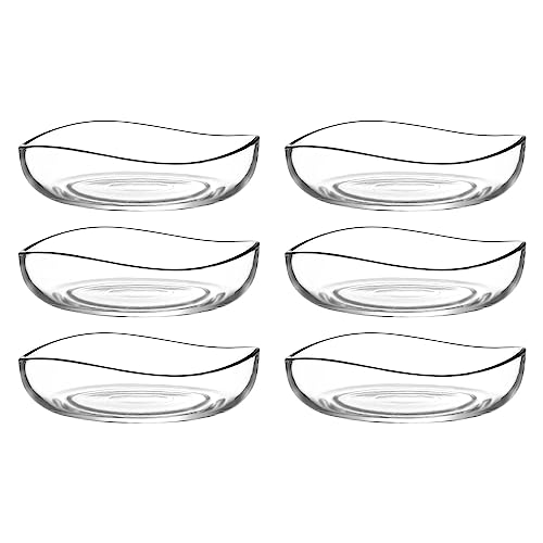 CLEARFEE 6-teiliges Glasschalen Set 195 ml aus hochwertigem Glas Schalen spülmaschinengeeignet Dessertschale Vorspeise Bowl Glasschüssel von CLEARFEE