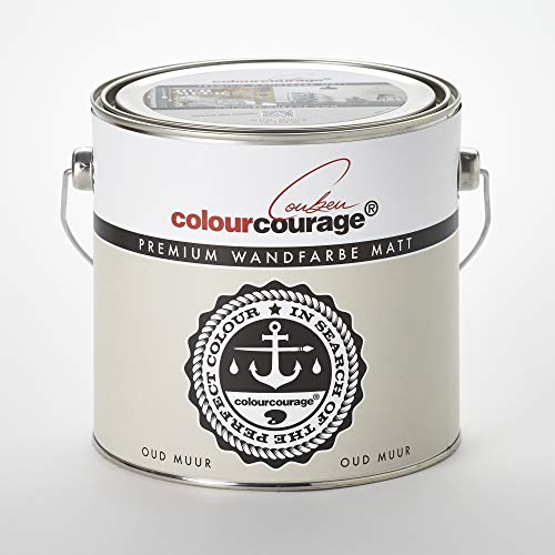 colourcourage L709449L09 Premium matt Oud Muur 2,5L bunte Wandfarbe von colourcourage