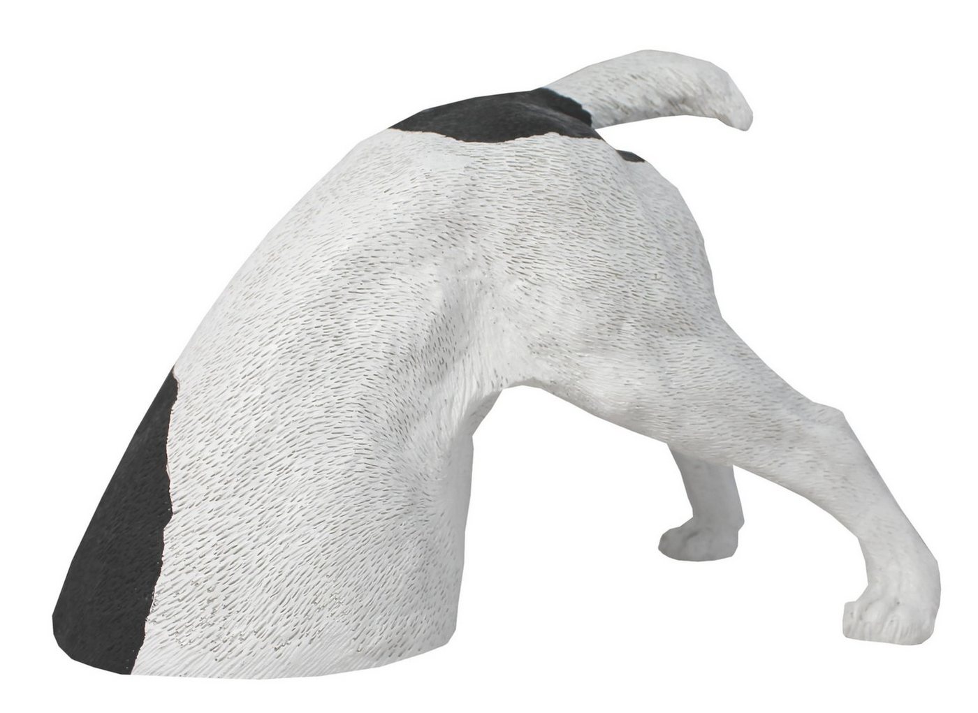 colourliving Tierfigur Deko Hund Jack Russel grabend halber Hund Tierfigur Garten Dekofigur, Handbemalt, Wetterfest, witzige Gartendeko von colourliving