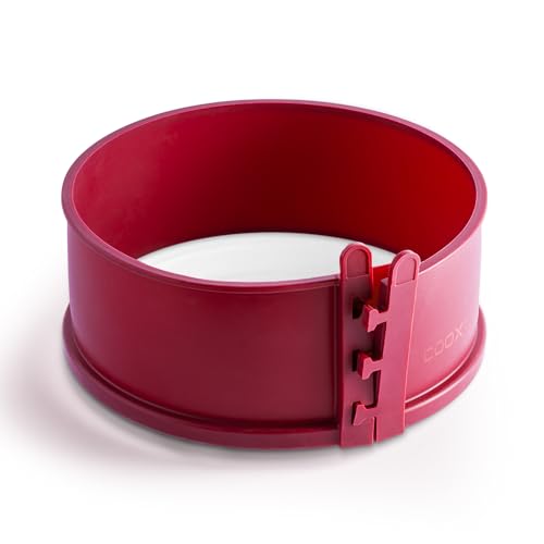 coox Springform mit Porzellanboden ⌀ 18 cm in Rot, backen und direkt auf der Porzellanplatte servieren und schneiden, kein Umsetzen nötig von coox